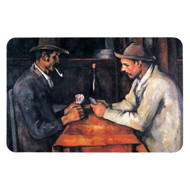Íman Jogadores de Cartão Paul Cezanne Pintura Arte (Horizontal)