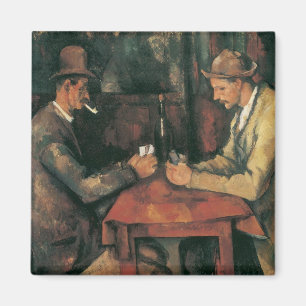 Íman Jogadores de cartas por Paul Cezanne, Vintage Fine