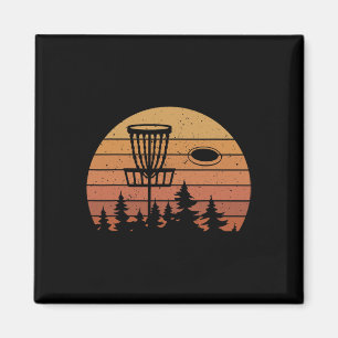 Íman Jogadores de Disco de Golfe Vintage Retrô Discóbol