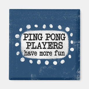 Íman Jogadores De Ping Pong Têm Um Magnético De Refrige