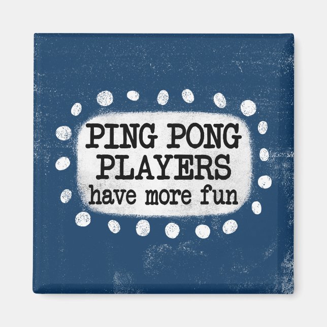 Íman Jogadores De Ping Pong Têm Um Magnético De Refrige (Frente)