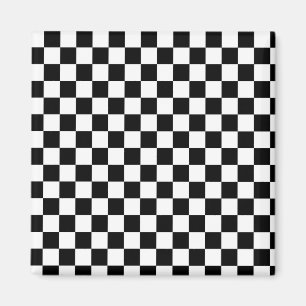 Íman Jogadores de xadrez preto e branco