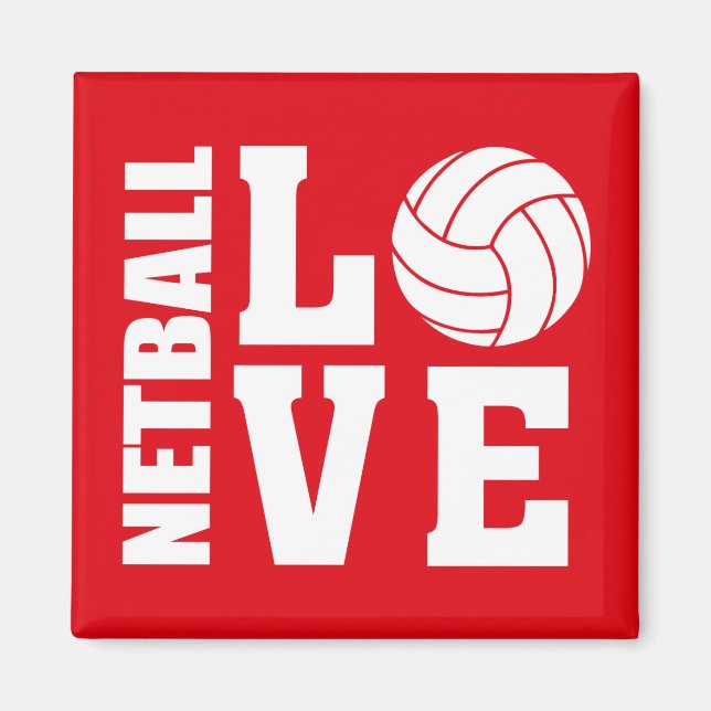 Íman Jogadores Netball, Amor Red Netball (Frente)