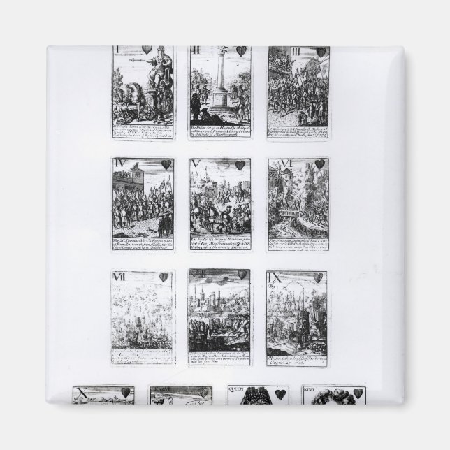 Íman Jogando cartas comemorando (Frente)