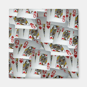 Íman Jogando Design de Filas de Poker,