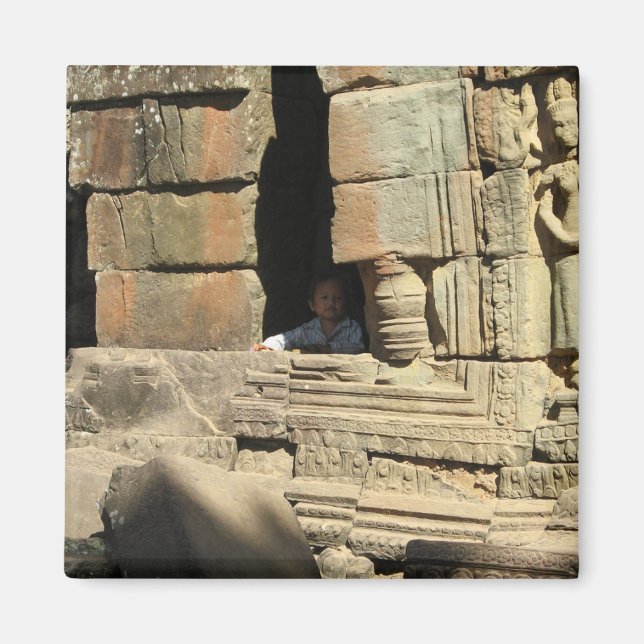 Íman Jogando nas Ruínas... Ta Prohm, Camboja (Frente)