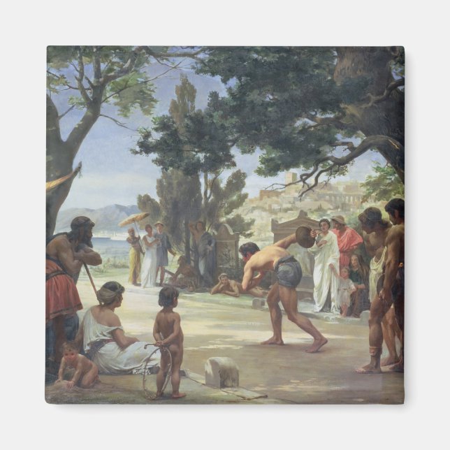 Íman Jogando o Disco, 1875 (Frente)