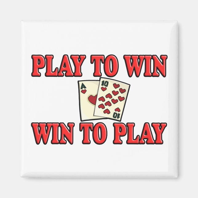 Íman Jogar Para Ganhar - Ganhar Para Jogar - Blackjack (Frente)