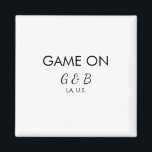 Íman Jogo ativado adicionar nome do casal festa de casa<br><div class="desc">desenho</div>