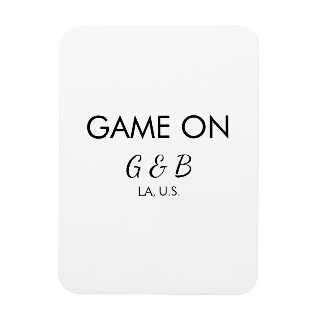 Íman Jogo ativado adicionar nome do casal local da fest (Vertical)