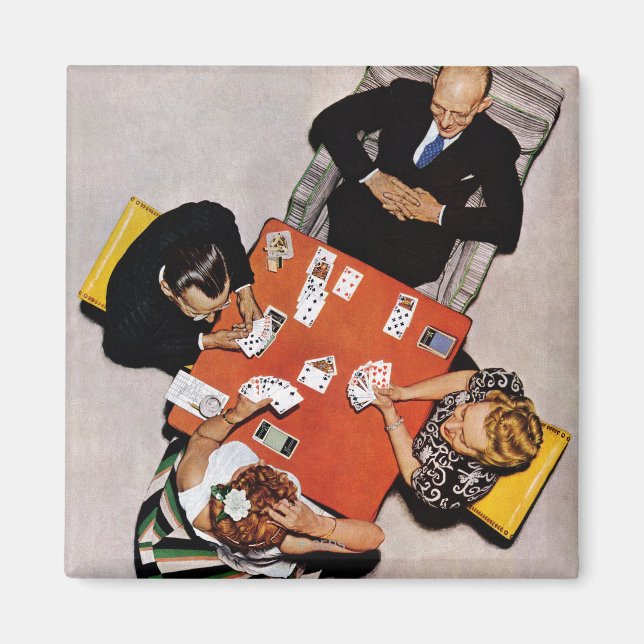 Íman Jogo da ponte por Norman Rockwell (Frente)