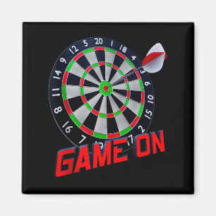 Íman Jogo de Dardo Ligado - Camiseta sem Manga Vermelha