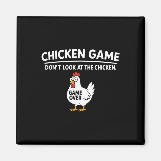 Íman Jogo de Frango Fofo Não Olhe para o Frango Diverti (Frente)