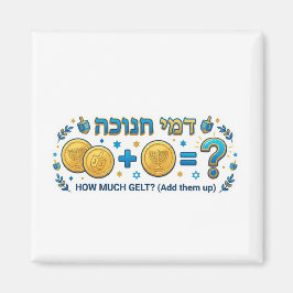 Íman Jogo de Matemática com Gelt de Hanukkah - Adição E