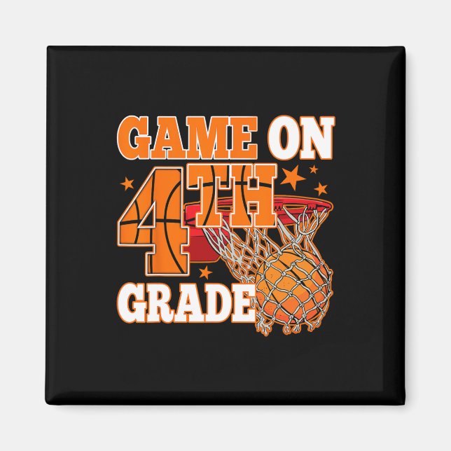 Íman Jogo De Meninos No 4º Ano De Basquete De Volta À E (Frente)