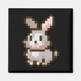 Íman Jogo de Páscoa Pixelado Bonito e Pixelado Coelhinh