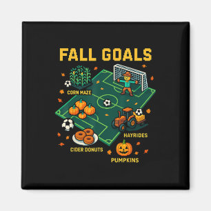 Íman Jogo de Pixel de Futebol de Outono para Crianças D
