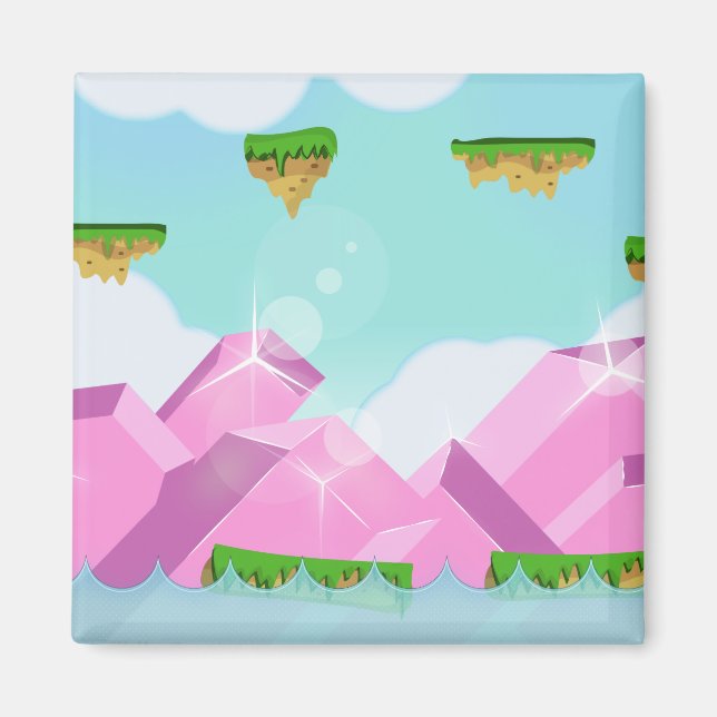 Íman Jogo de Plataforma Retro (Frente)
