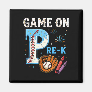 Íman Jogo de sorvete de beisebol de volta às aulas pré-