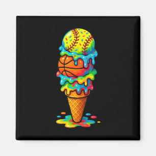 Íman Jogo de Sorvete Softll Sketll Colorido de Verão 