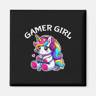 Íman Jogo de vídeo bonito Jogo Jogo Jogo Unicorn Gamer