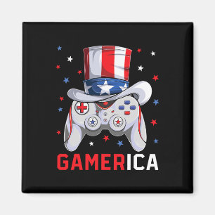 Íman Jogo de Vídeo do Dia 4 de Julho Bandeira Americana