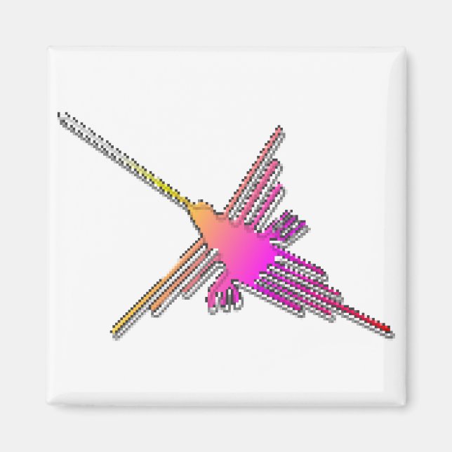 Íman Jogo de Vídeo Retroativo de 8 Bits Linhas Nazca (Frente)