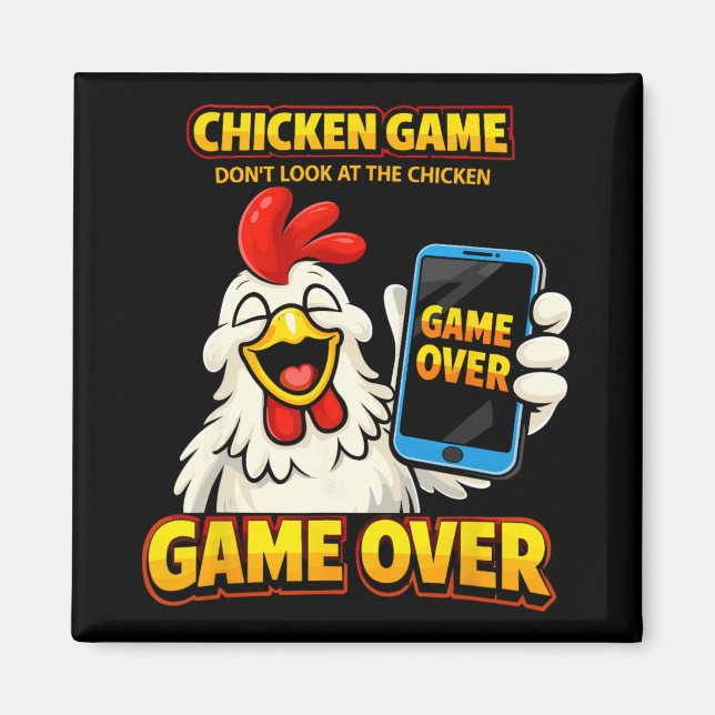 Íman Jogo do Frango Não Olhe Para o Frango Jogo Termina (Frente)