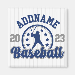 Íman Jogo Jogador da Equipe Baseball de NOME Personaliz