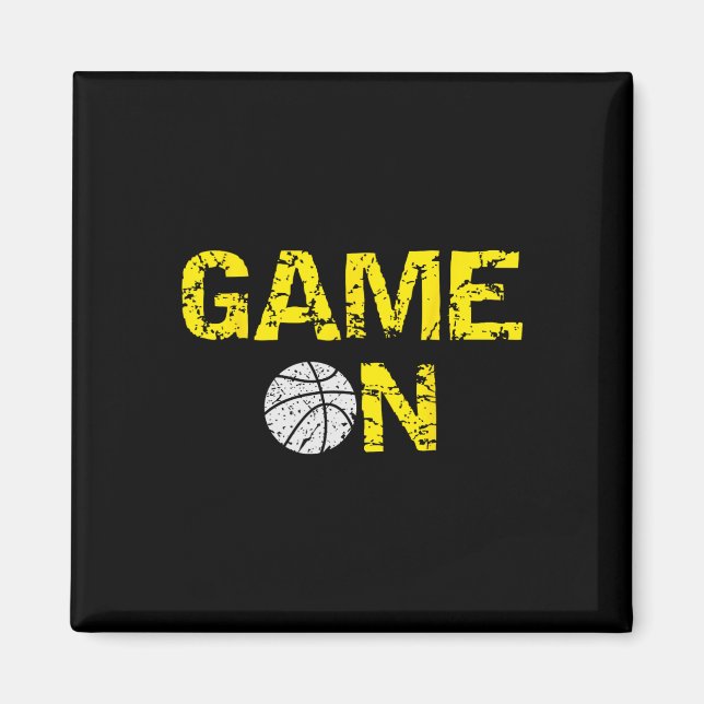 Íman Jogo No Basquete; Blue Black Yellow Dourada Team C (Frente)