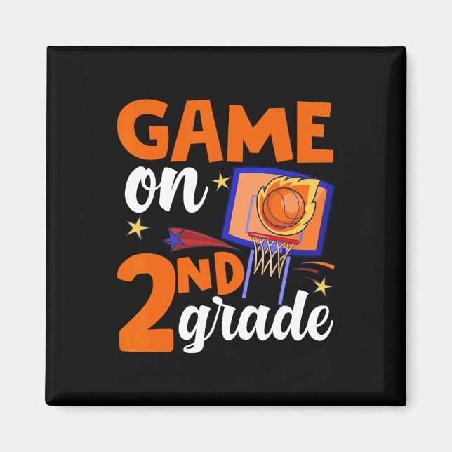 Íman Jogo No segundo De Basquete De Volta Ao Ensino Esc (Frente)