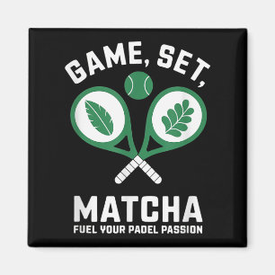 Íman Jogo, Set, Matcha Design - Entusiasta do Padel Mot