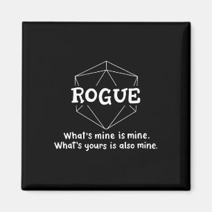 Íman Jogos de RPG Personagem Engraçado Rogue Piada