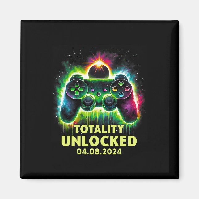 Íman Jogos de Vídeo Solar Eclipse 2024 (Frente)