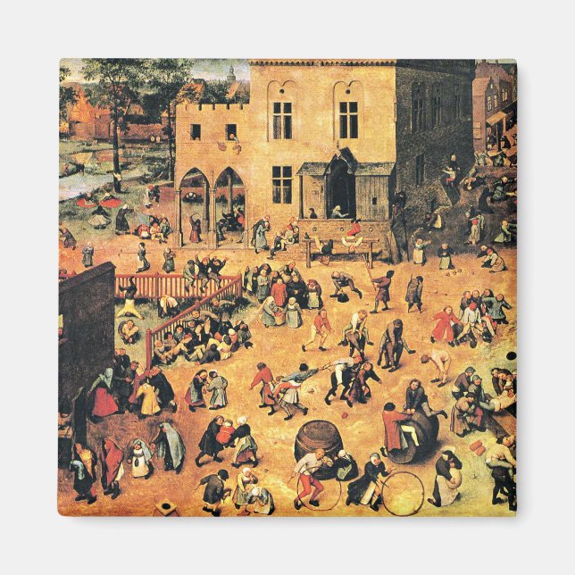 Íman Jogos infantis, pintura de arte, (Frente)