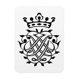 Íman Johann Sebastian Bach Seal Crest Monograma Insigni