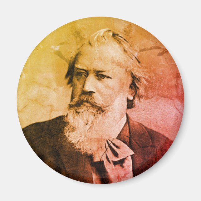 Íman Johannes Brahms (1889) Magnet (Frente)