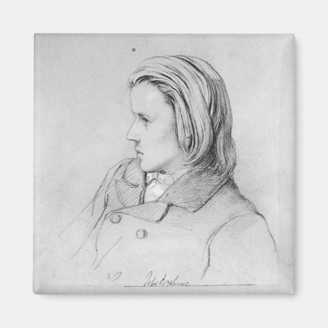 Íman Johannes Brahms, 20 anos, 1853 (Frente)