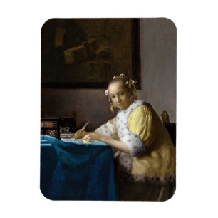 Íman Johannes Vermeer - A Lady escrevendo uma Carta