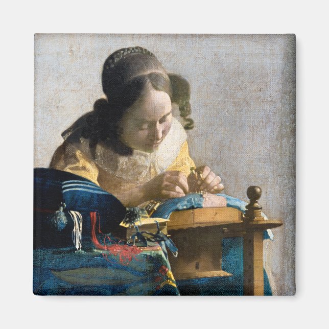 Íman Johannes Vermeer - O Lacemaker (Frente)