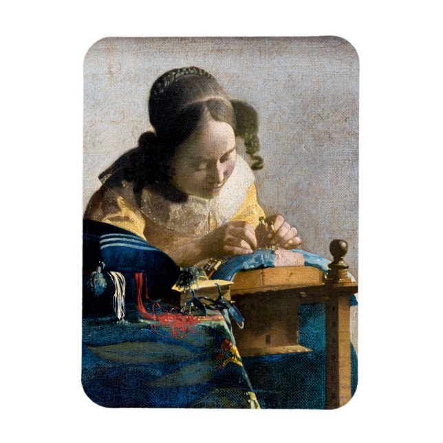Íman Johannes Vermeer - O Lacemaker (Vertical)