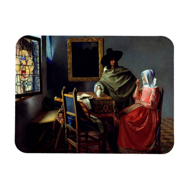 Íman Johannes Vermeer - O Vidro do Vinho (Horizontal)