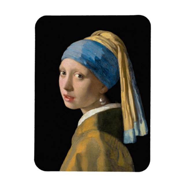 Íman Johannes Vermeer - Rapariga com um Ouriço de Pérol (Vertical)