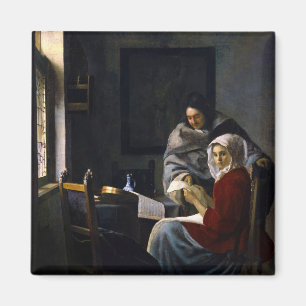 Íman Johannes Vermeer - Rapariga Interrompida em Sua M
