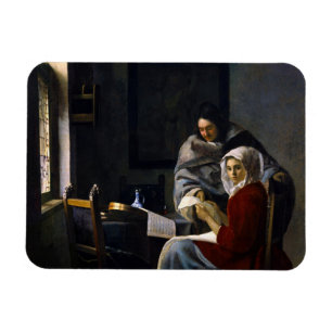 Íman Johannes Vermeer - Rapariga Interrompida em Sua M