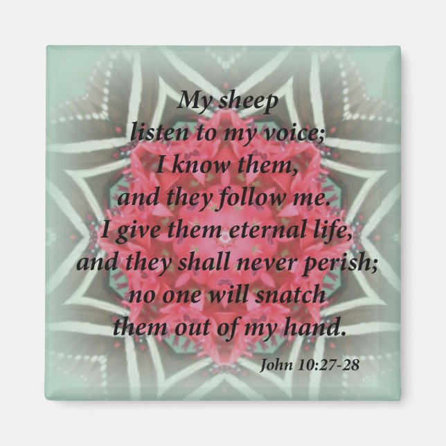 Íman John 10:27-28 (Frente)