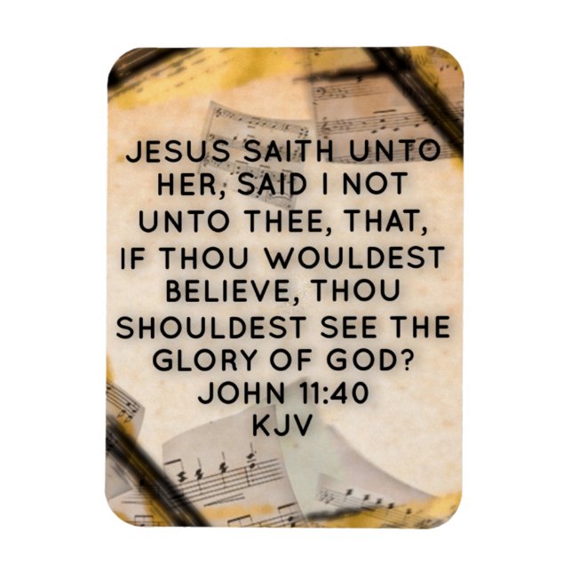 Íman John 11:40 KJV Bíblia Verse (Vertical)