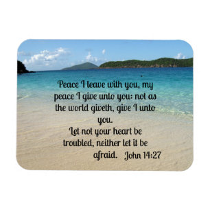 Íman John 14:27 Paz Eu saio com você