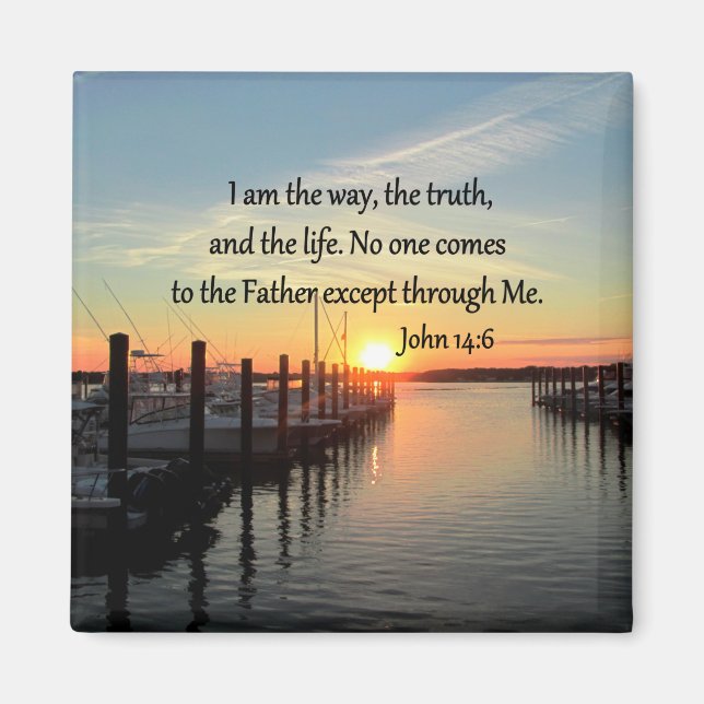 ÍMAN JOHN 14:6 SUNSET PHOTO DESIGN (Frente)