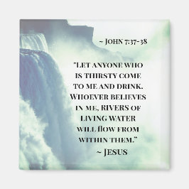 Íman John 7:37 "Qualquer um com sede vem até mim" Jesus